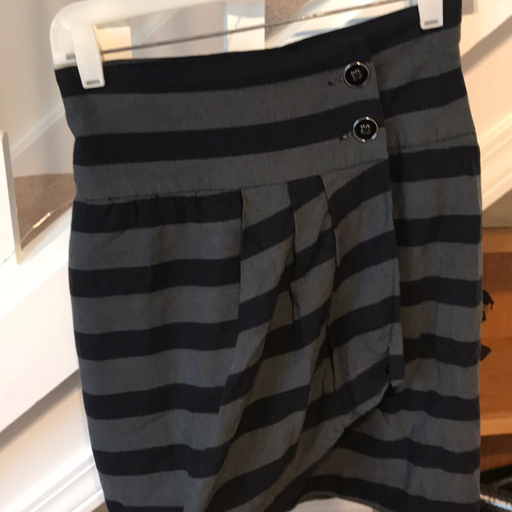 Urban outfitters highwaisted black/grey wrap skirt